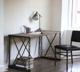 48" Brown and Black Computer Desk - Homeroots - Flyclothing LLC