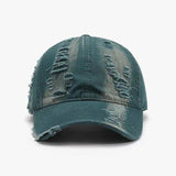 Distressed Adjustable Cotton Baseball Cap - Trendsi - Flyclothing LLC