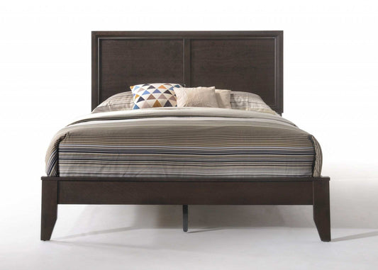 Queen Espresso Bed - Homeroots - Flyclothing LLC