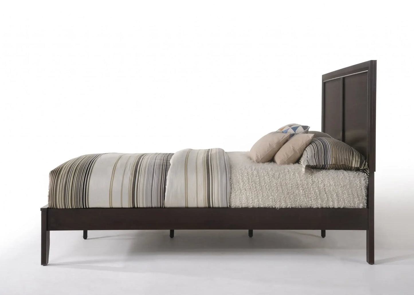 Queen Espresso Bed - Homeroots - Flyclothing LLC