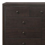 57" Espresso Solid and Manufactured Wood Nine Drawer Double Dresser - Homeroots - Flyclothing LLC