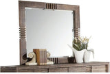 Reclaimed Oak Finish Rectangular Mirror - Homeroots
