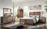 Reclaimed Oak Finish Rectangular Mirror - Homeroots