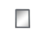 36" Light Gray Framed Mirror - Homeroots