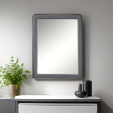 36" Light Gray Framed Mirror - Homeroots - Flyclothing LLC