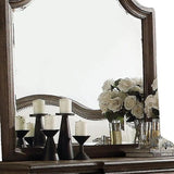 Distressed Grey Finish Beveled Wall Mirror - Homeroots