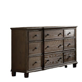 60" X 18" X 38" Weathered Oak Dresser - Homeroots - Flyclothing LLC