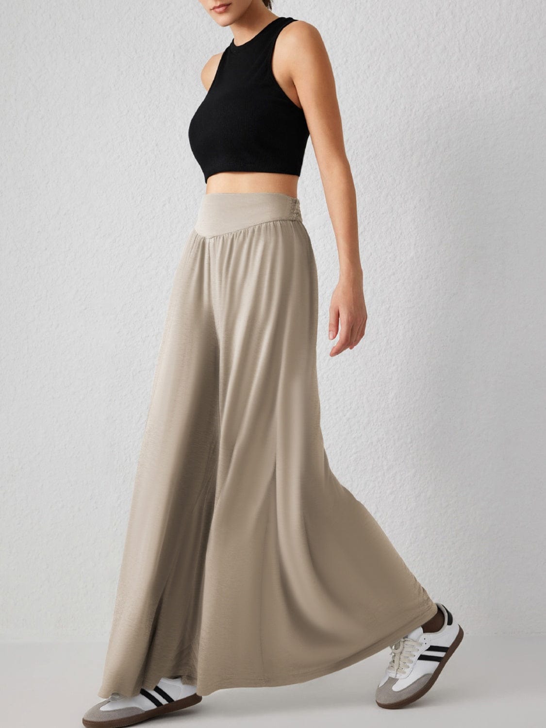 High Waist Wide Leg Pants - Trendsi
