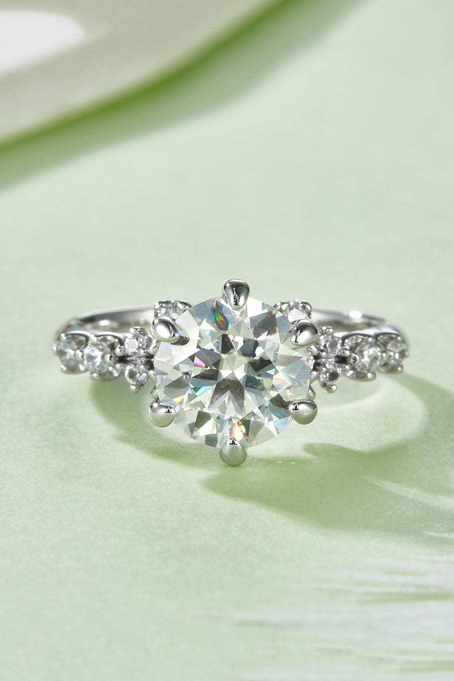 2 Carat Moissanite 925 Sterling Silver Ring - Trendsi - Flyclothing LLC