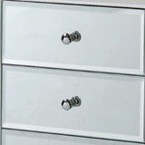 38" White Six Drawer Wood and Mirrored Glass Jewelry Armoire - Homeroots - Flyclothing LLC