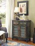 32" Saddle Brown Solid Wood Console Table - Homeroots