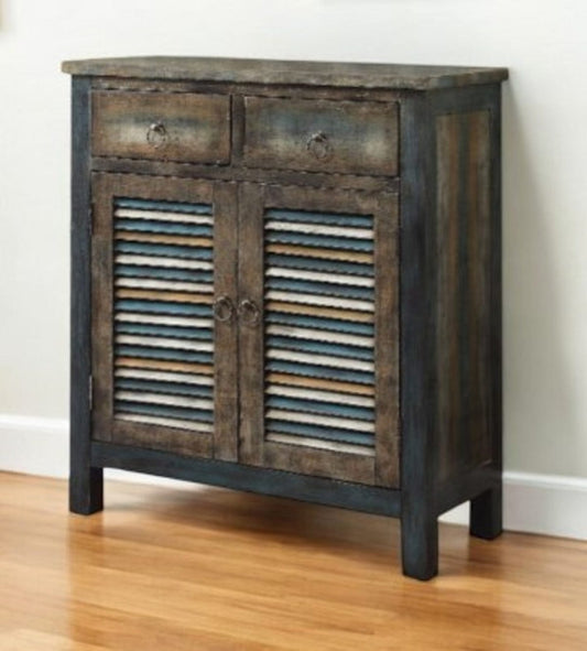 32" Saddle Brown Solid Wood Console Table - Homeroots