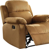 36" Brown Microfiber Recliner - Homeroots