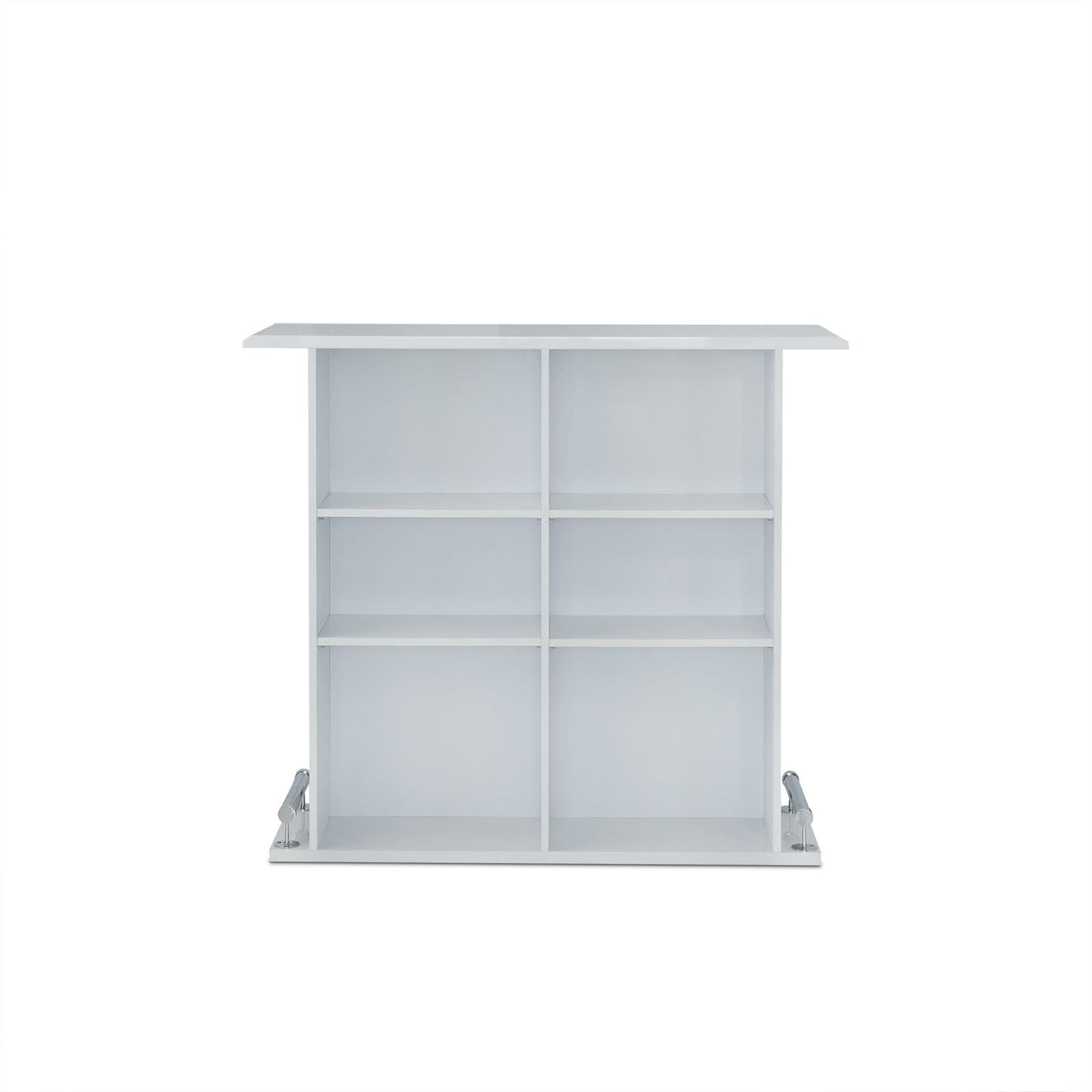 47" White Rectangular Manufactured Wood Bar Table - Homeroots - Flyclothing LLC
