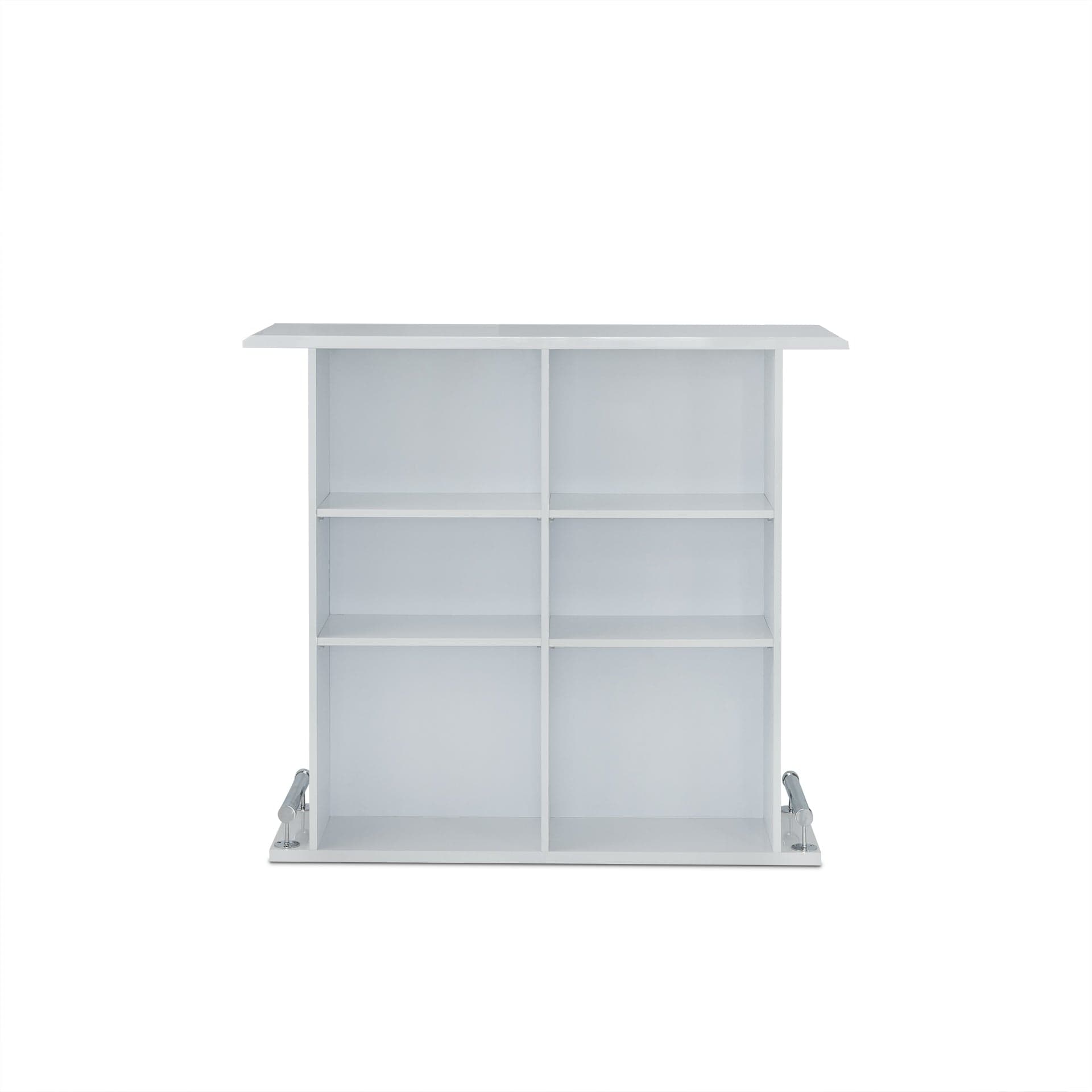 47" White Rectangular Manufactured Wood Bar Table - Homeroots - Flyclothing LLC