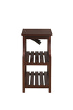 Espresso Wooden Usb Port Storage End Table - Homeroots - Flyclothing LLC