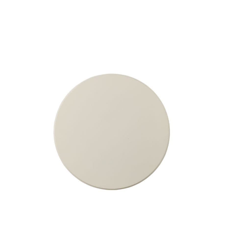 22" White Solid Wood Round End Table - Homeroots - Flyclothing LLC
