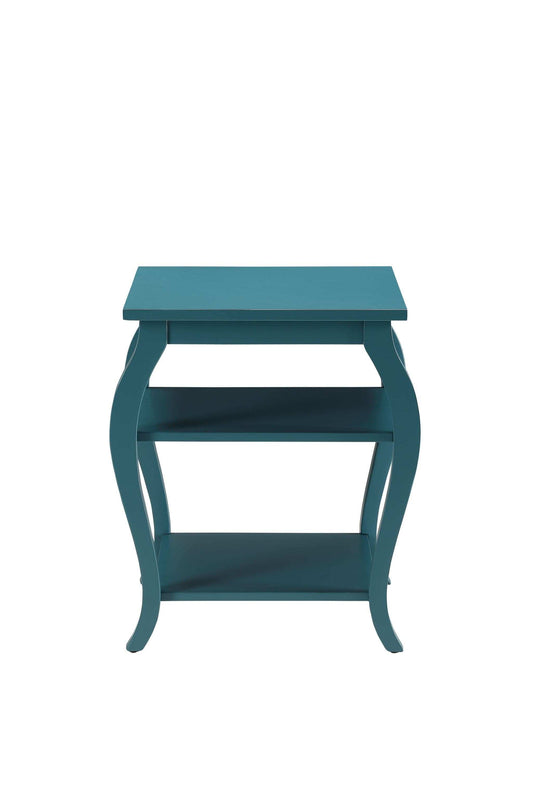 Pop Of Color Bow Leg Square End Or Side Table - Homeroots - Flyclothing LLC