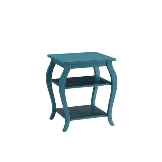Pop Of Color Bow Leg Square End Or Side Table - Homeroots - Flyclothing LLC