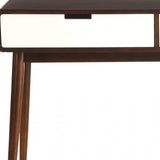 Mahogony And White Double Drawer Console Table - Homeroots - Flyclothing LLC