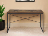 47" Brown and Black Computer Desk - Homeroots - Flyclothing LLC