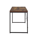 47" Brown and Black Computer Desk - Homeroots - Flyclothing LLC
