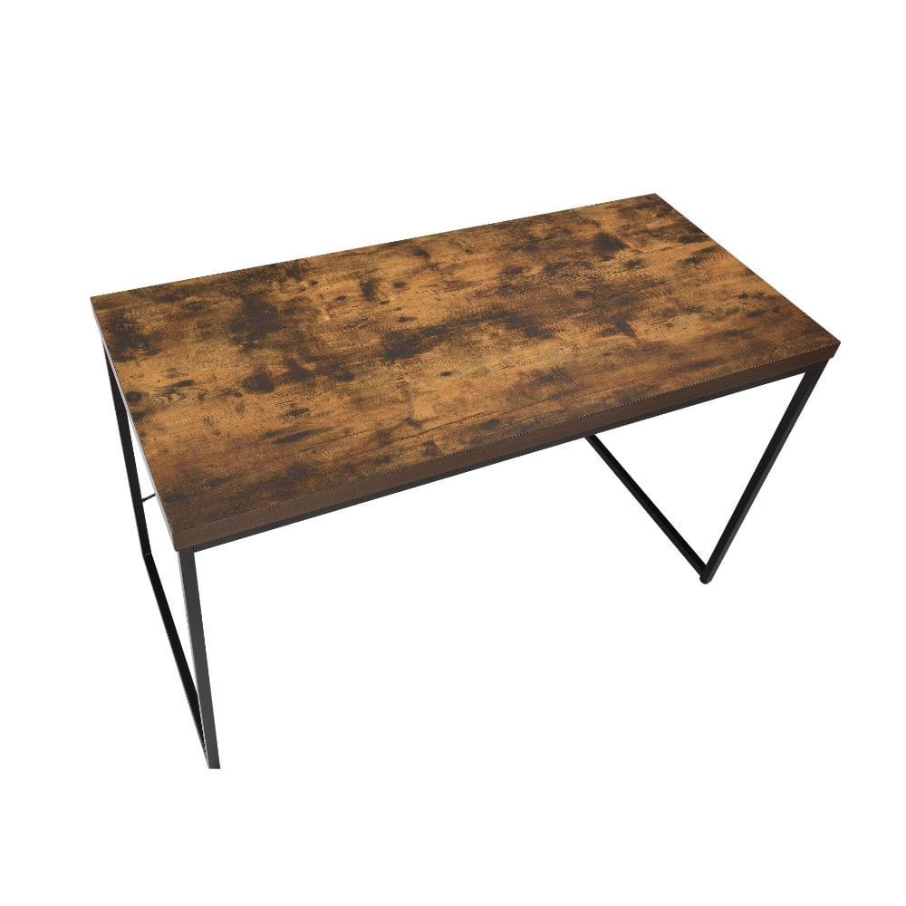 47" Brown and Black Computer Desk - Homeroots - Flyclothing LLC