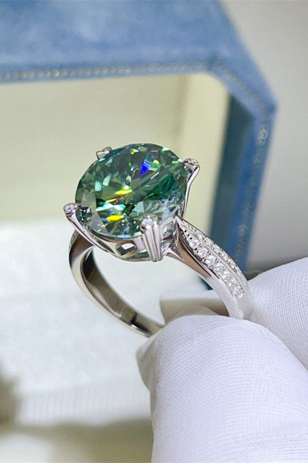 5 Carat Moissanite 925 Sterling Silver Ring - Trendsi - Flyclothing LLC