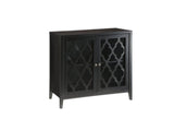 34" X 15.4" X 30" Black Mdf Cabinet - Homeroots