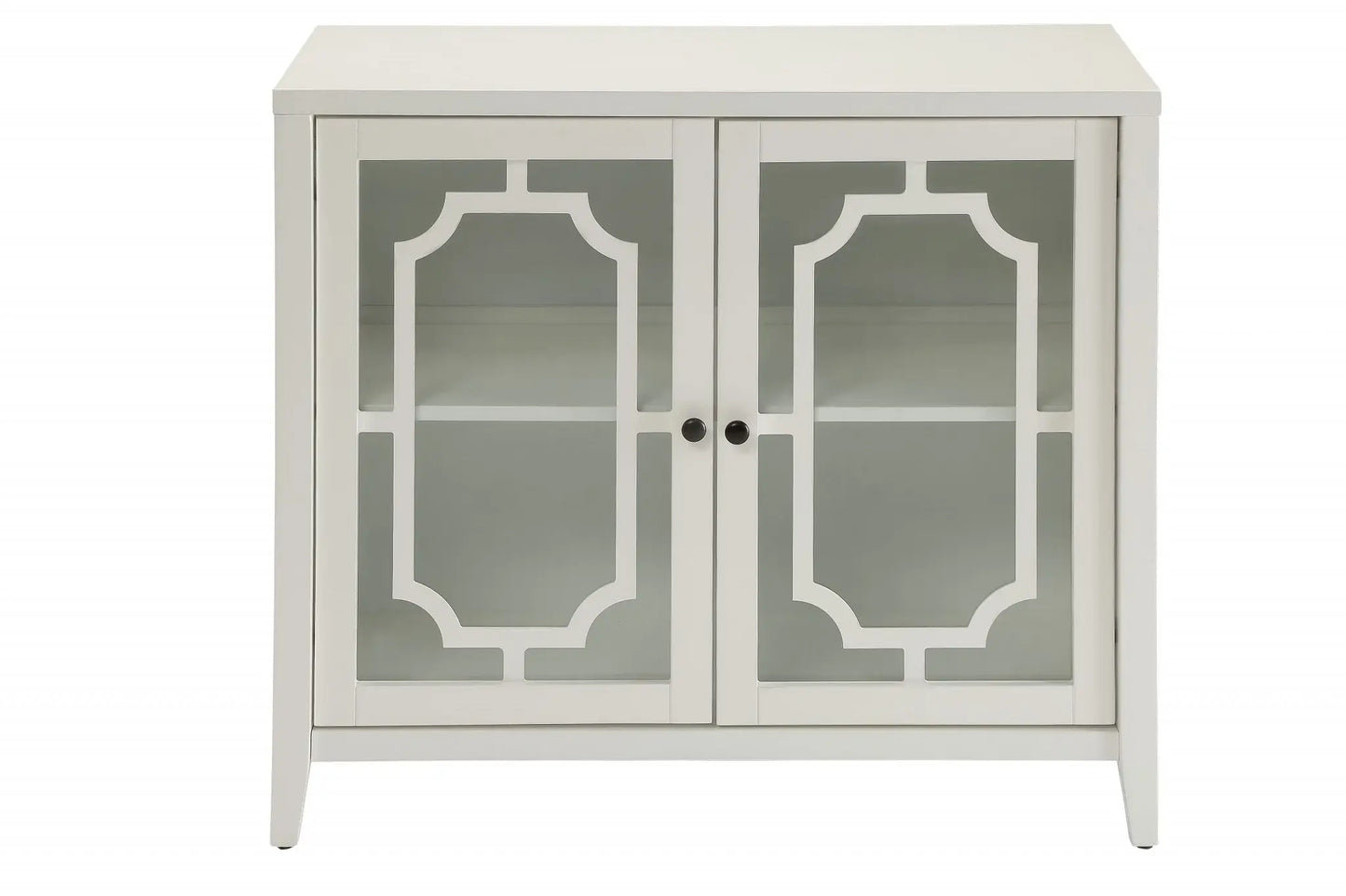 34" X 15.4" X 30" White Mdf Cabinet - Homeroots - Flyclothing LLC