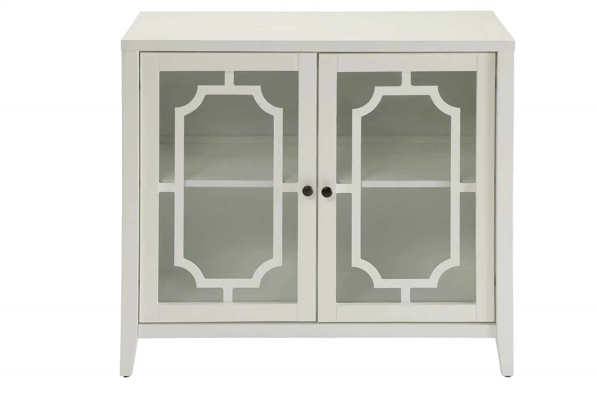 34" X 15.4" X 30" White Mdf Cabinet - Homeroots - Flyclothing LLC