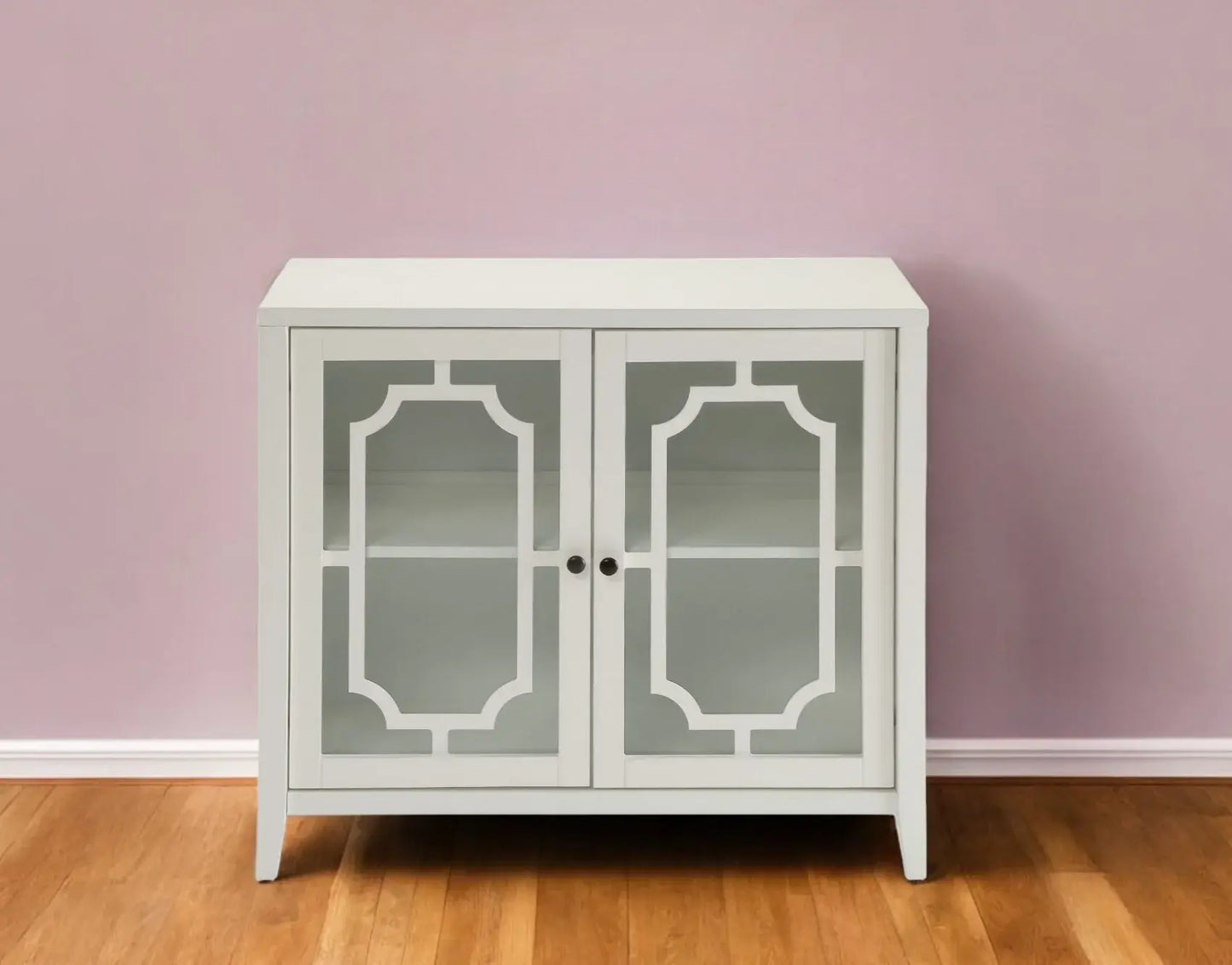 34" X 15.4" X 30" White Mdf Cabinet - Homeroots - Flyclothing LLC