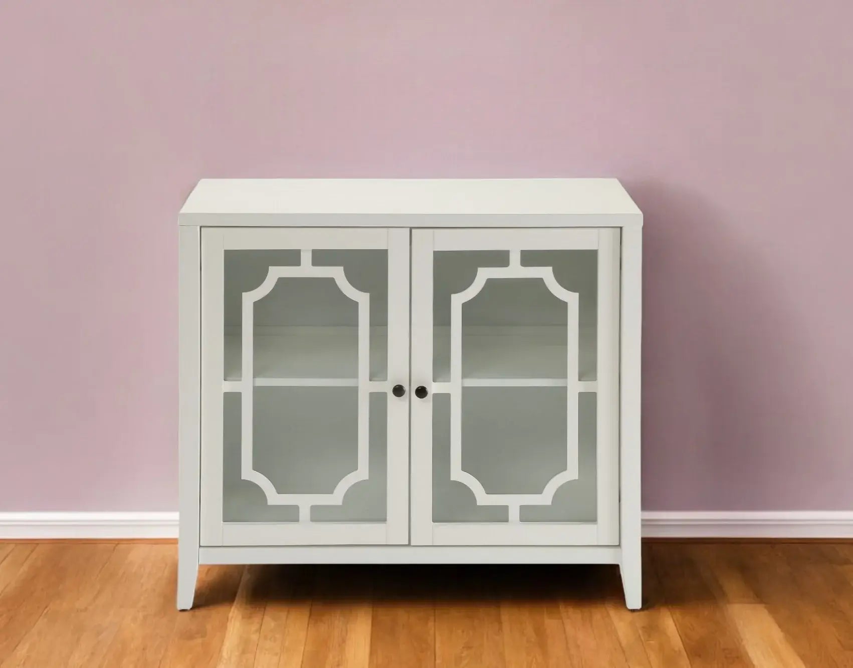 34" X 15.4" X 30" White Mdf Cabinet - Homeroots - Flyclothing LLC