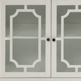 34" X 15.4" X 30" White Mdf Cabinet - Homeroots - Flyclothing LLC
