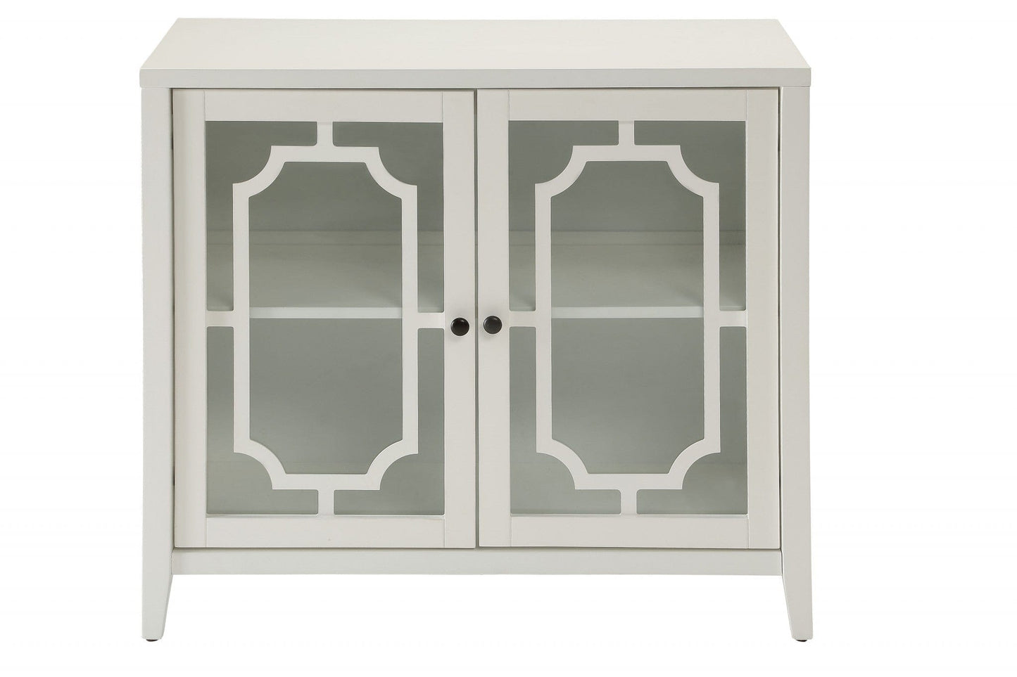 34" X 15.4" X 30" White Mdf Cabinet - Homeroots - Flyclothing LLC