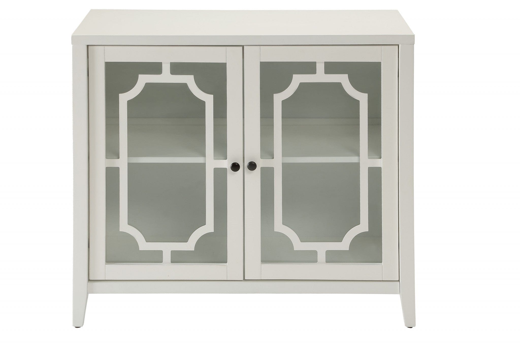 34" X 15.4" X 30" White Mdf Cabinet - Homeroots - Flyclothing LLC