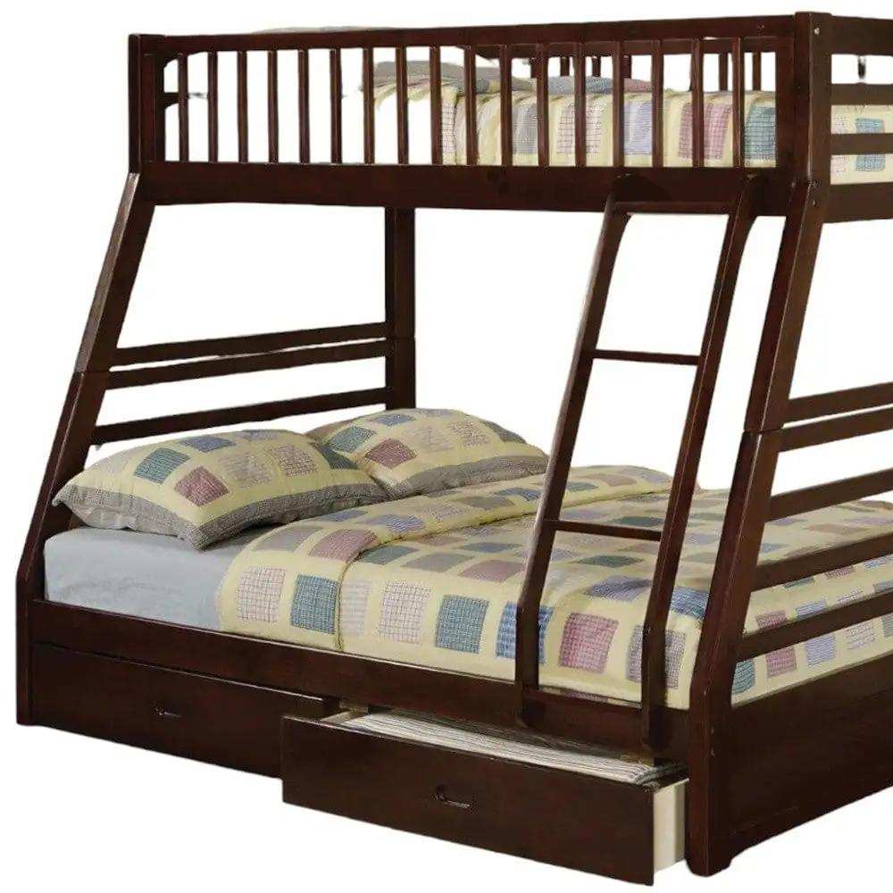 Espresso Full Transitional Bunk Bed - Homeroots - Flyclothing LLC