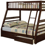 Espresso Full Transitional Bunk Bed - Homeroots