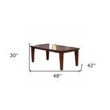 48" Dark Brown Dining Table - Homeroots - Flyclothing LLC