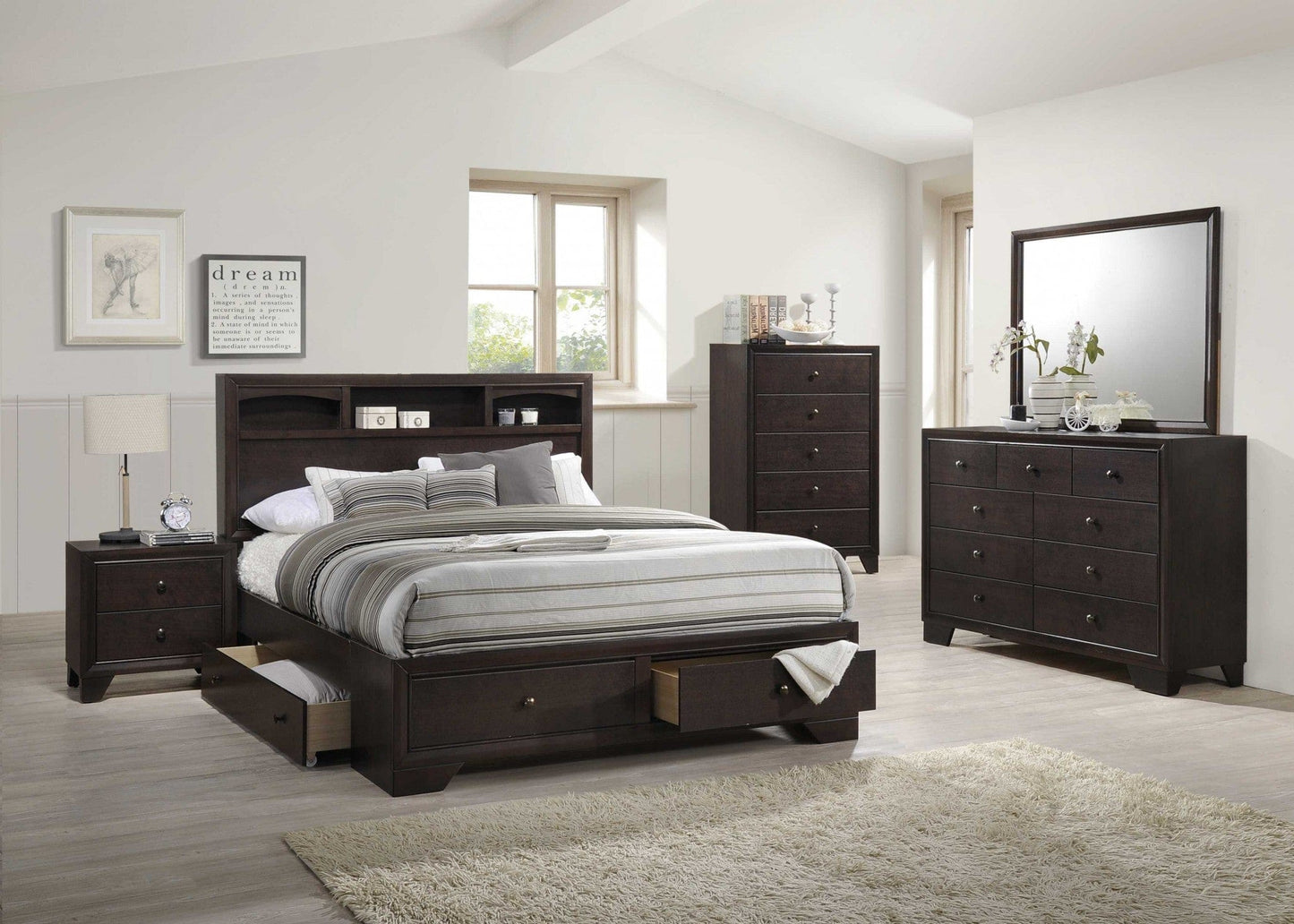 31" Espresso Solid Wood - Homeroots - Flyclothing LLC