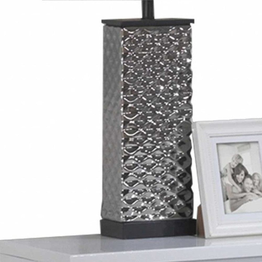 23" White Two Drawers Mirrored Nightstand - Homeroots - Flyclothing LLC