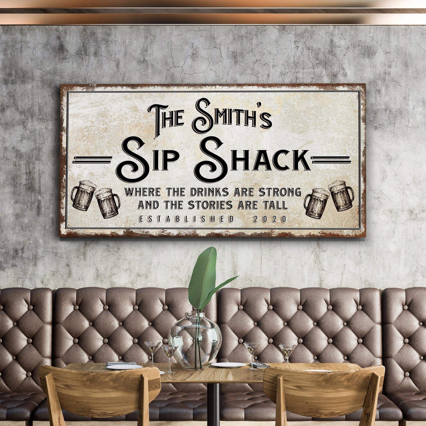 Family Sip Shack Bar Sign - Tailored Canvases - Flyclothing LLC