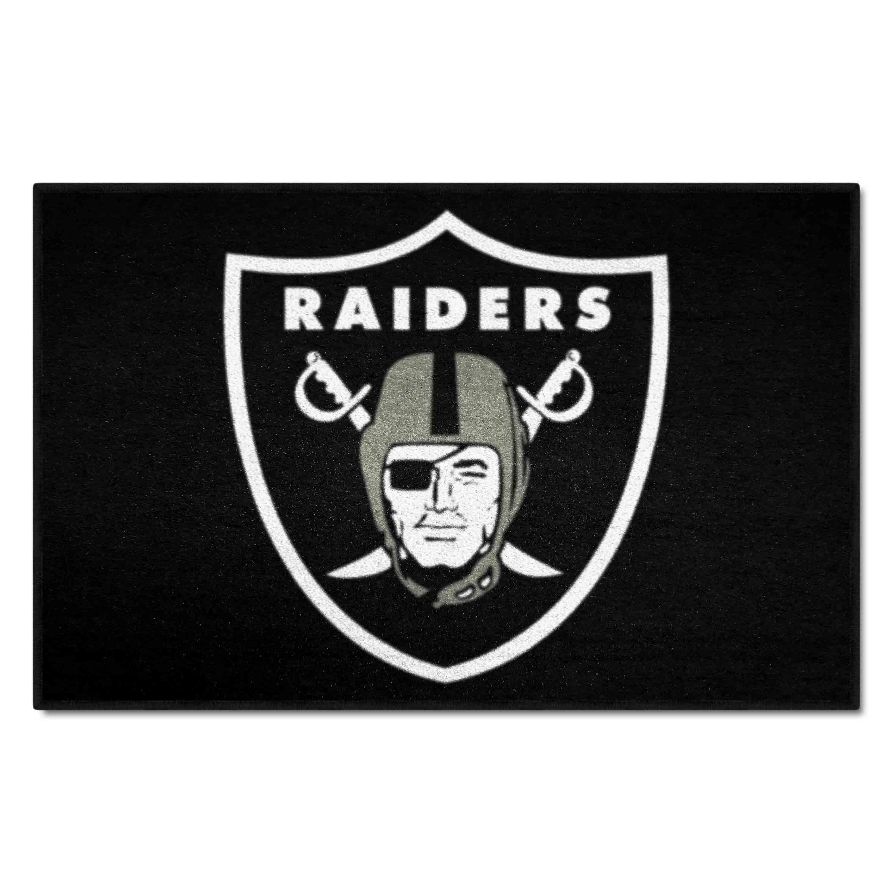 Las Vegas Raiders Starter Mat Accent Rug - 19in. x 30in. - Las Vegas Raiders