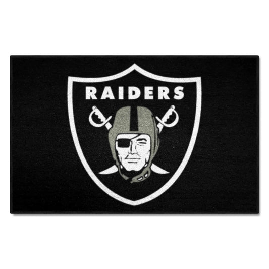 Las Vegas Raiders Starter Mat Accent Rug - 19in. x 30in. - Las Vegas Raiders