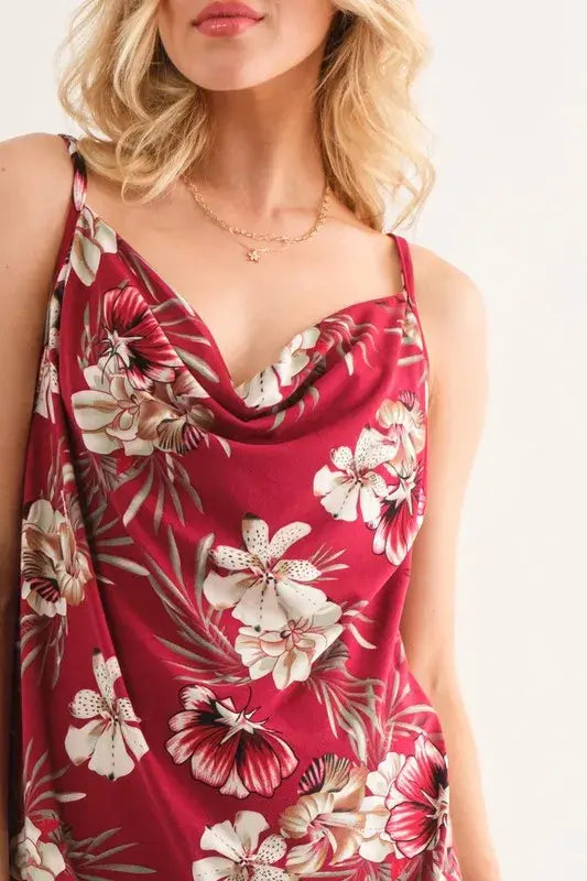 And The Why Floral Printed Casual Tank Top - Trendsi - Flyclothing LLC