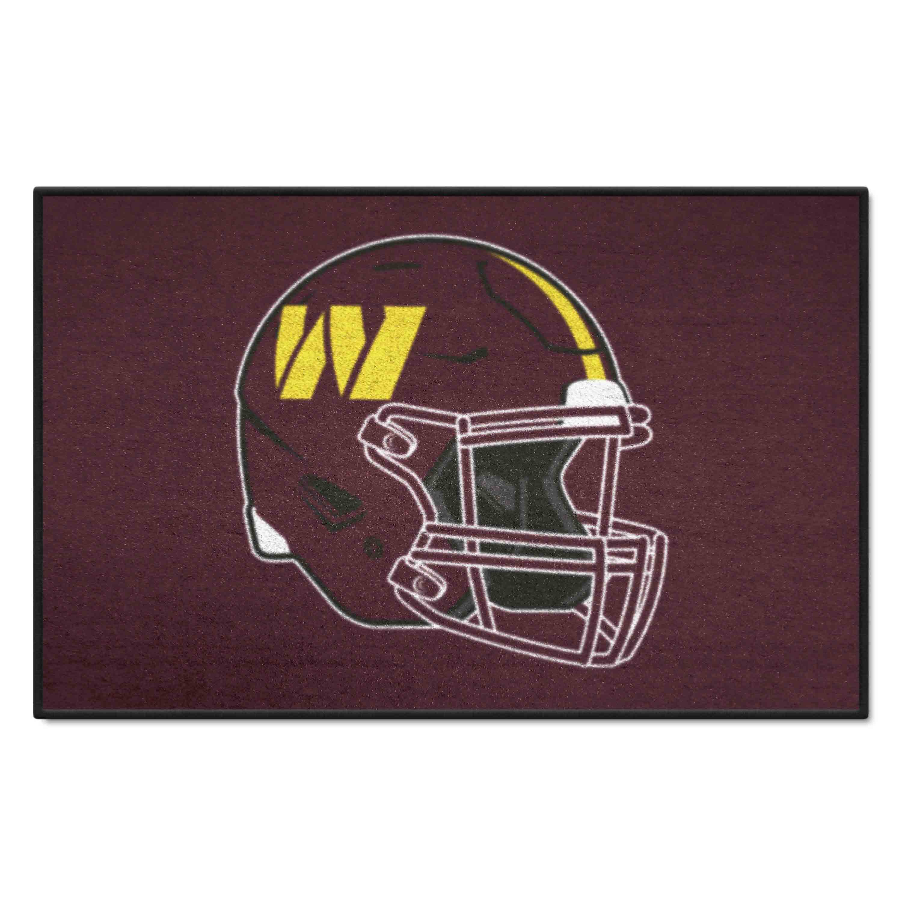 Washington Commanders Starter Mat Accent Rug - 19in. x 30in., Helmet Logo