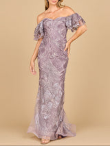 Off Shoulder Mermaid Lace Gown | Lara 28884
