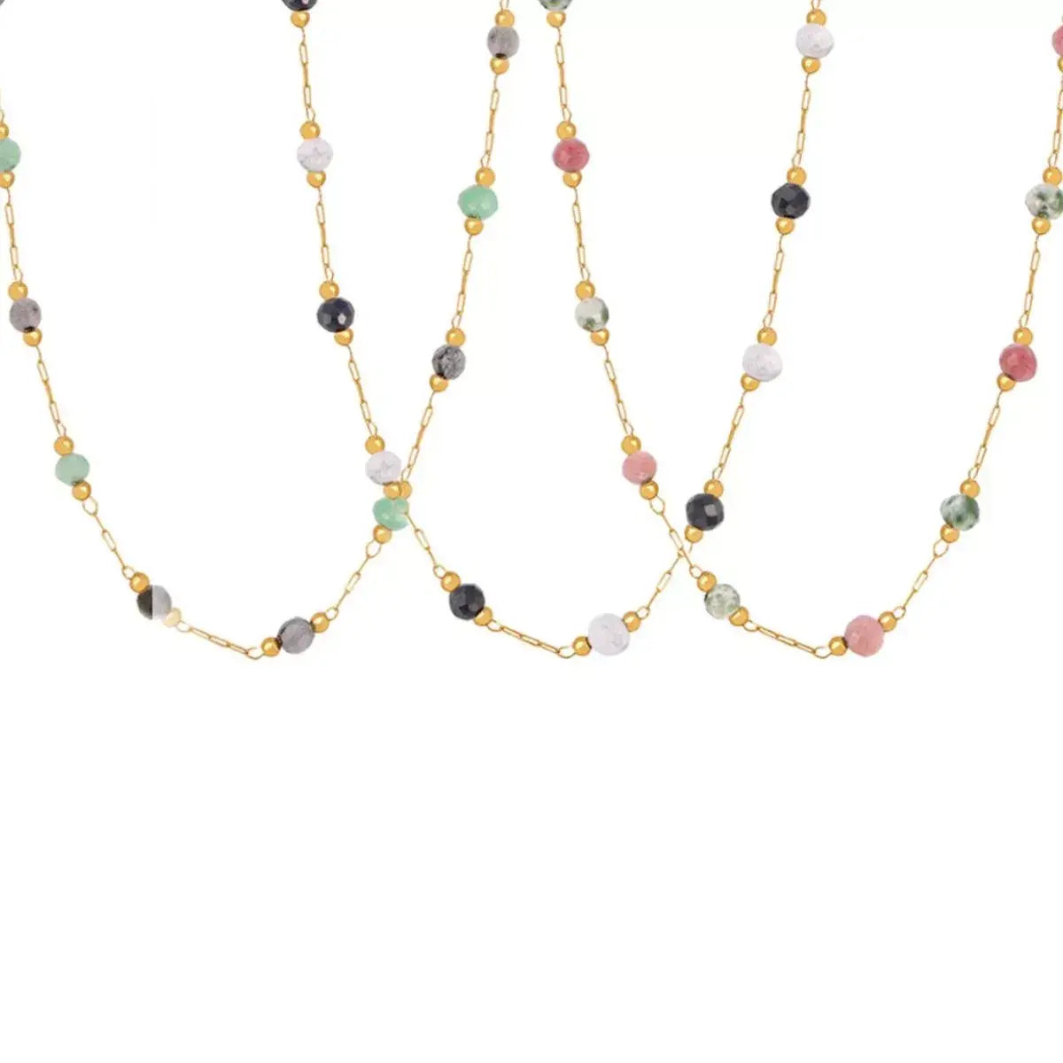 18K Gold-Plated Titanium Steel Necklace - Trendsi - Flyclothing LLC