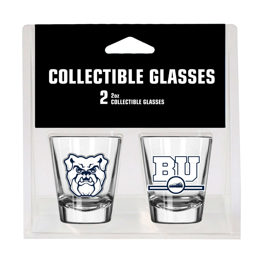 Butler Campus Colors 2oz Letterman Shot Glass 2 Pack - Logo Brands - Flyclothing LLC