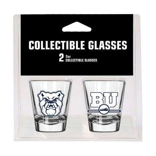 Butler Campus Colors 2oz Letterman Shot Glass 2 Pack - Logo Brands - Flyclothing LLC